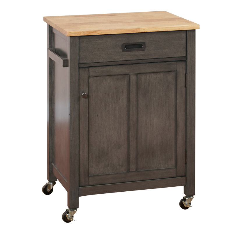 Gracie Oaks Jonesville Butcher Block Kitchen Cart & Reviews Wayfair